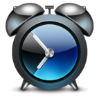 TinyAlarm Mac app icon/logo from plum amazing. Icon consists of blue old style windup with 2 alarm bells on top alarm mac app