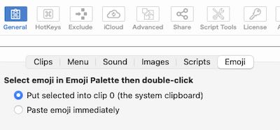 copypaste preferences emoji