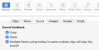 copypaste preferences sound