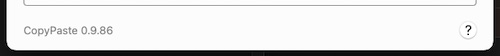 Bottom section of each pref page in CopyPaste on Mac